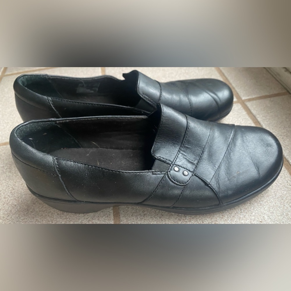 Black Clarks Loafers